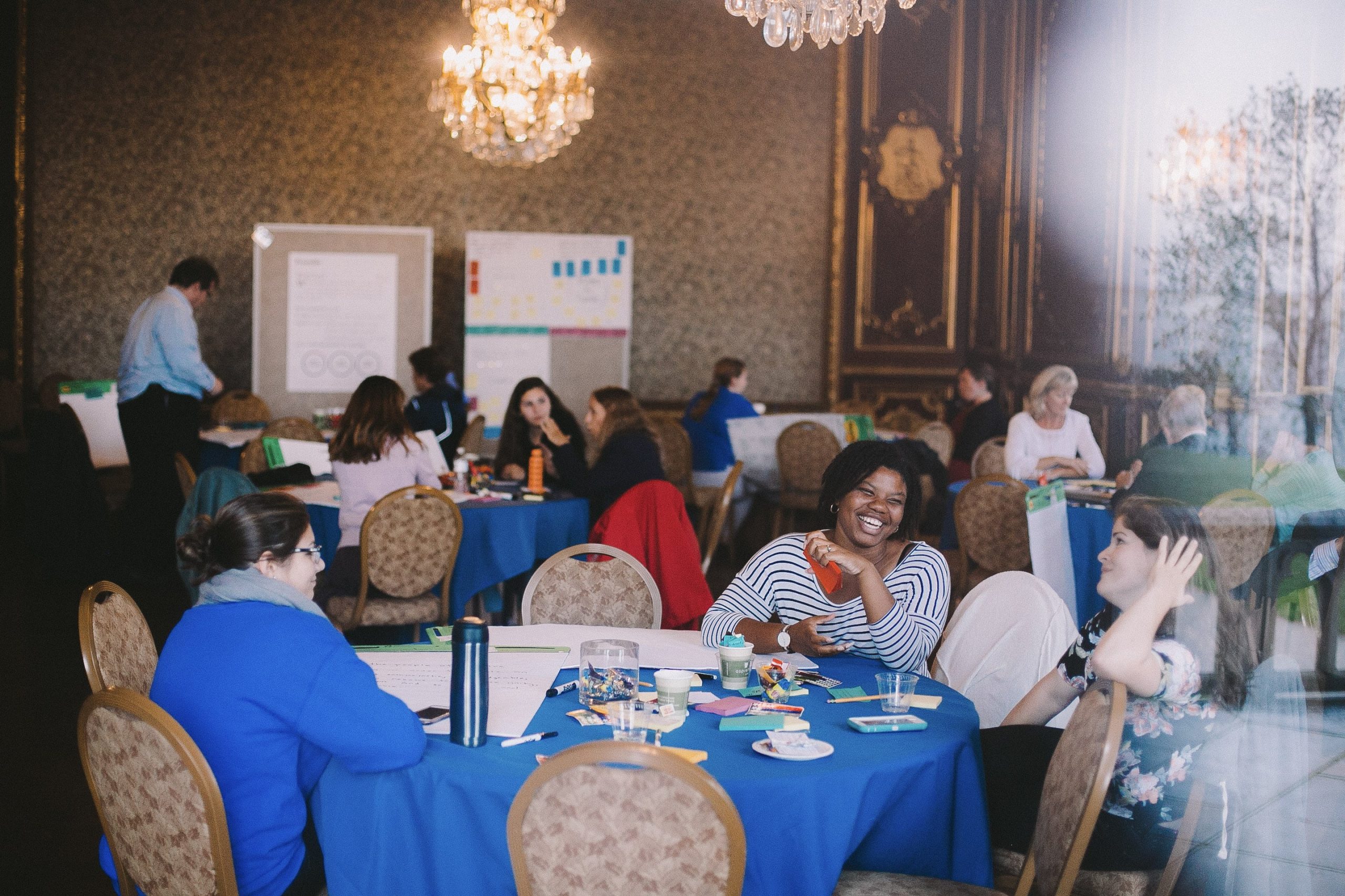 Breakout session during Salve Regina brand workshop