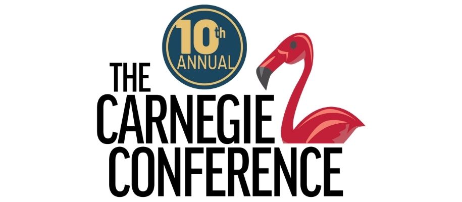 10th Annual Carnegie Conference logo with a pink swan