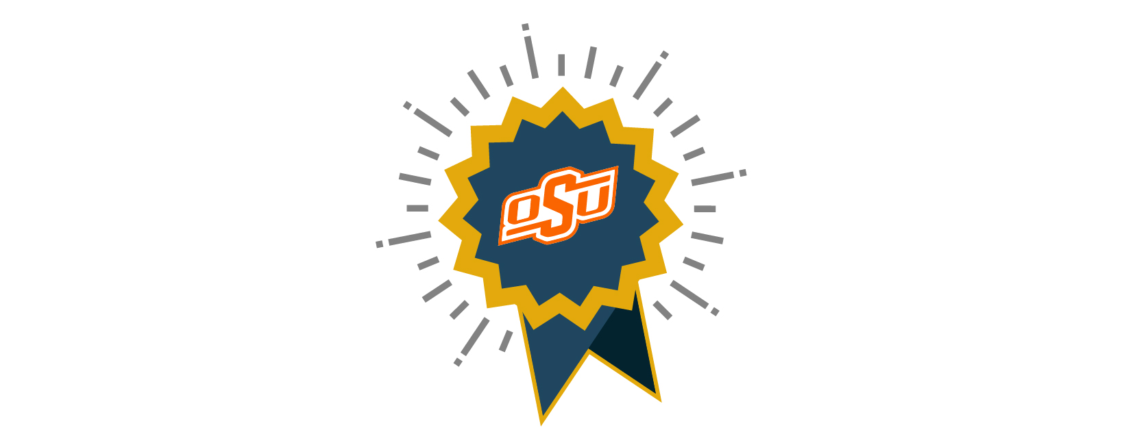 Image illustrating of an award ribbon for the OSU team.