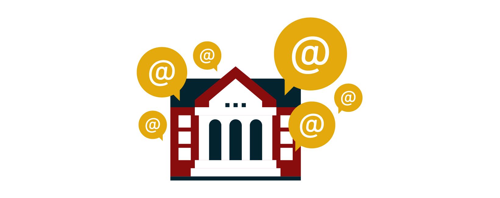 Header image for 'Graduate Student Communication Campaigns' on a modern background with abstract shapes, highlighting strategies for effective engagement with graduate student audiences.
