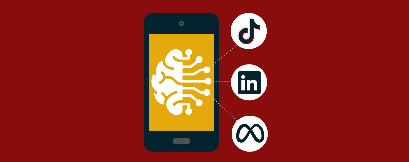 Header image for 'AI in Higher Ed: Turbocharge Social Media Campaigns' on a modern background with abstract shapes, highlighting the impact of artificial intelligence on social media marketing strategies.
