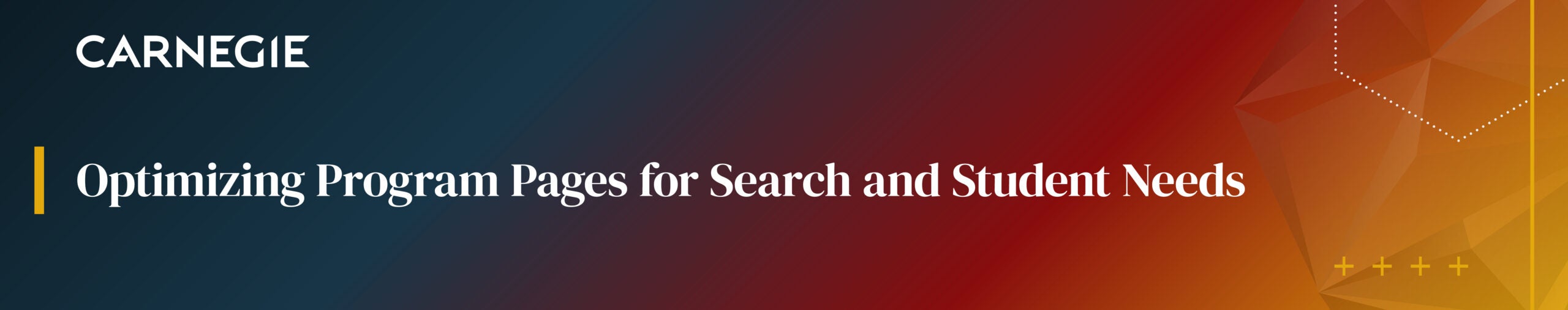 Header image for the webinar: "Why Longer Academic Program Pages Are Essential for SEO and Student Experience in Higher Ed"